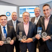 Peter Köhl (in der Mitte) von TCO unter den Preisträgern des GreenFleet Awards 2014